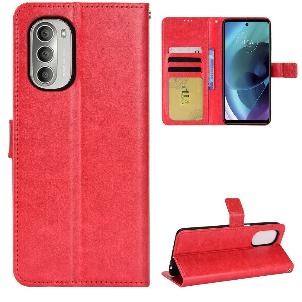 Leather Folio Wallet Case for Motorola Moto G Stylus 5G (2022) Leather Folio Wallet Case for Motorola Moto G Stylus 5G (2022)